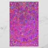 Happy Lila and Pink Mandala Flyer (Vorne)