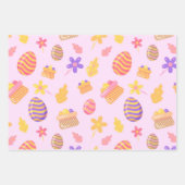 Happy Lila Oaster Geschenkpapier Set (Vorderseite 3)