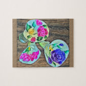 Happy Lilys Acrylmalerei Puzzle (Horizontal)