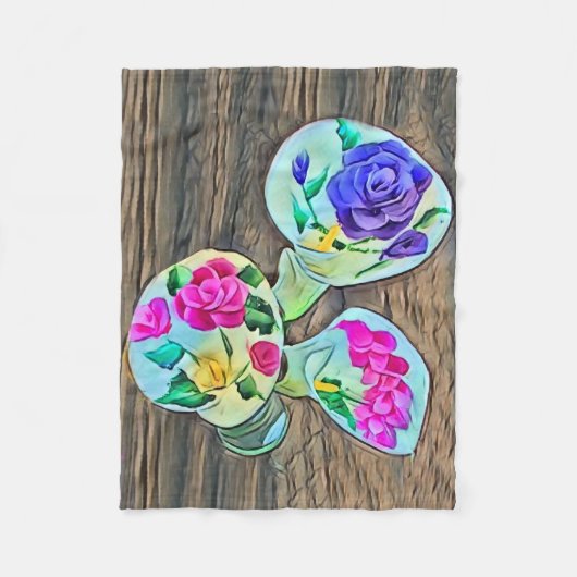 Happy Lilys Fleecedecke (Vorderseite)