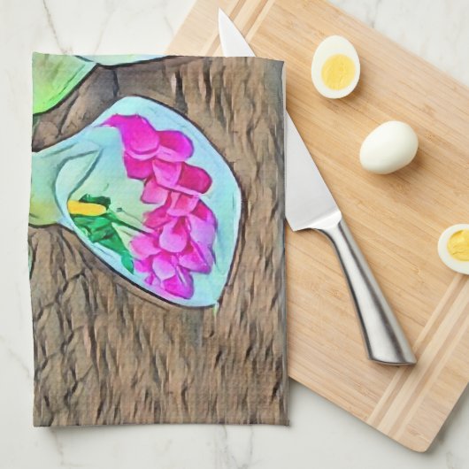 Happy Lilys Geschirrtuch (Viertel Falte)