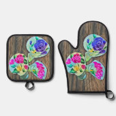 Happy Lilys Ofenhandschuh & Topflappen-Set (Vorderseite)