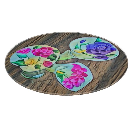 Happy Lilys Schneidebrett (Ecke)