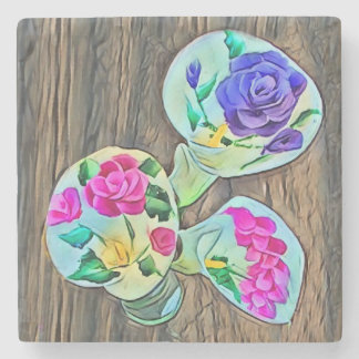 Happy Lilys Steinuntersetzer