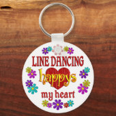 Happy Line Dancing Schlüsselanhänger (Vorderseite)