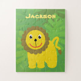 Happy Lion Little Kids Personalisiert Puzzle
