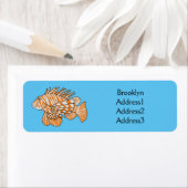 Happy lionfish Cartoon Illustration (Insitu)