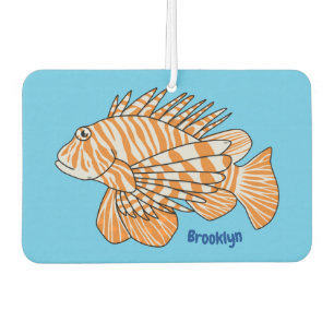 Happy lionfish Cartoon Illustration Autolufterfrischer