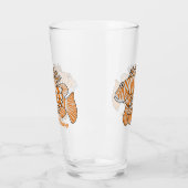 Happy lionfish Cartoon Illustration Glas (Links)