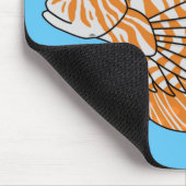 Happy lionfish Cartoon Illustration Mousepad (Ecke)