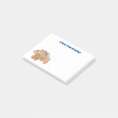 Happy lionfish Cartoon Illustration Post-it Klebezettel (angewinkelt)