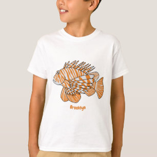 Happy lionfish Cartoon Illustration T-Shirt