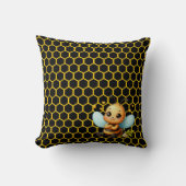 Happy Little Bee Kissen (Vorderseite)