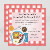 Happy Little Breakfast Einladung (Vorne/Hinten)