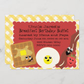 Happy Little Breakfast Einladung (Vorne/Hinten)