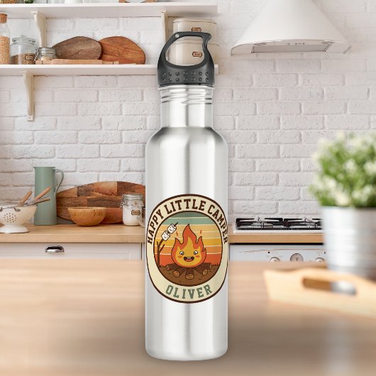 Happy Little Camper Edelstahlflasche