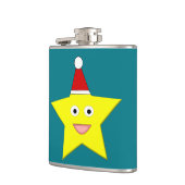 Happy Little Christmas Star Flask Flachmann (Links)