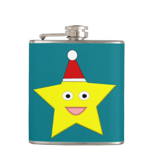 Happy Little Christmas Star Flask Flachmann