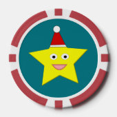 Happy Little Christmas Star Pokerchips (Vorderseite)