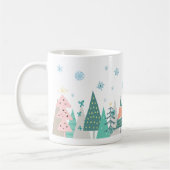 Happy Little Christmas Trees Kaffeetasse (Links)