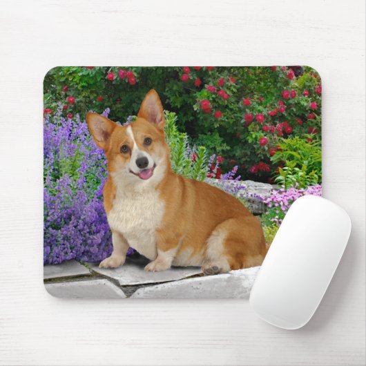 "Happy Little Corgi" Mousepad (Mit Mouse)