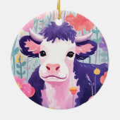 Happy Little Cow Keramik Ornament (Hinten)