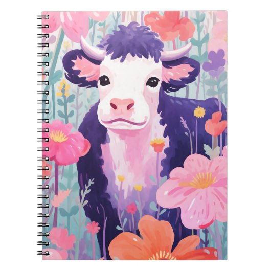 Happy Little Cow Notizblock (Vorderseite)