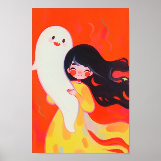 Happy Little Ghost Poster (Vorne)