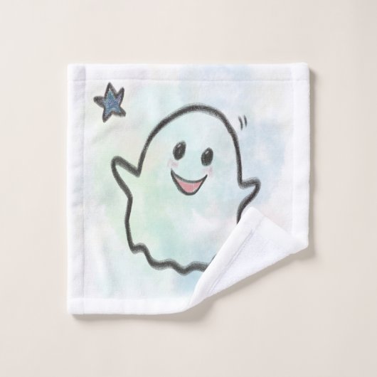 Happy little ghost waschlappen (Waschlappen)