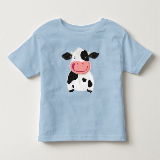 Happy Little Holstein Milchkühe Kleinkind T-shirt (Vorderseite)