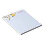 Happy Little Humle Bienen und Blume Notizblock (angewinkelt)