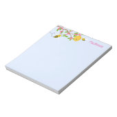 Happy Little Humle Bienen und Blume Notizblock (Rotiert)