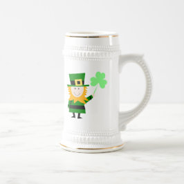 Happy Little Leprechaun Beer Stein Bierglas