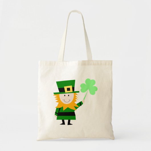 Happy Little Leprechaun Budget Tote Bag Tragetasche (Vorne)