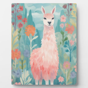 Happy Little Llama Fotoplatte
