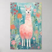 Happy Little Llama Poster (Vorne)