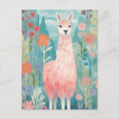 Happy Little Llama Postkarte (Vorderseite)