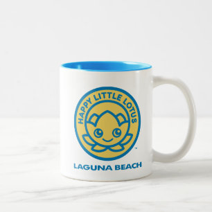 Happy Little Lotus, Laguna Beach, Zweifarbige Tasse