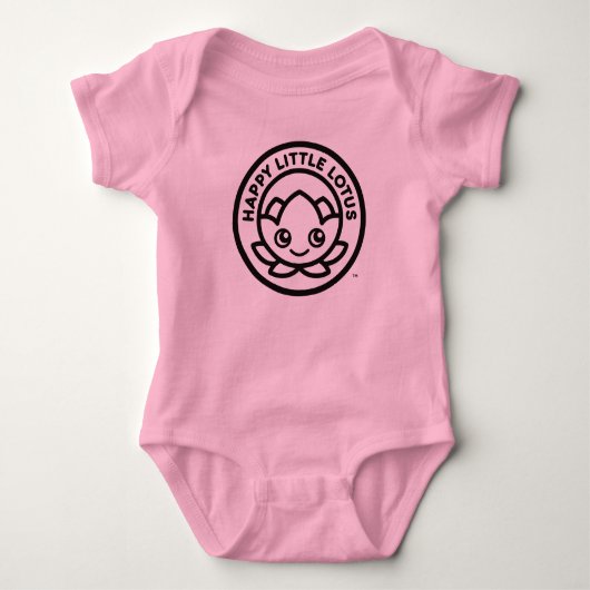 Happy Little Lotus One-Piece Baby Strampler (Vorderseite)