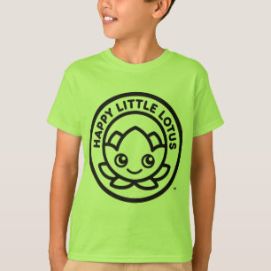 Happy Little Lotus T - Shirt, Klassisches Schwarze T-Shirt