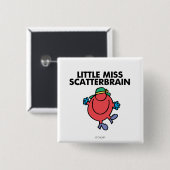 Happy Little Miss Scatterbrain Button (Vorne & Hinten)