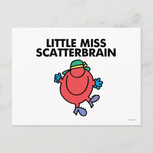 Happy Little Miss Scatterbrain Postkarte (Vorderseite)