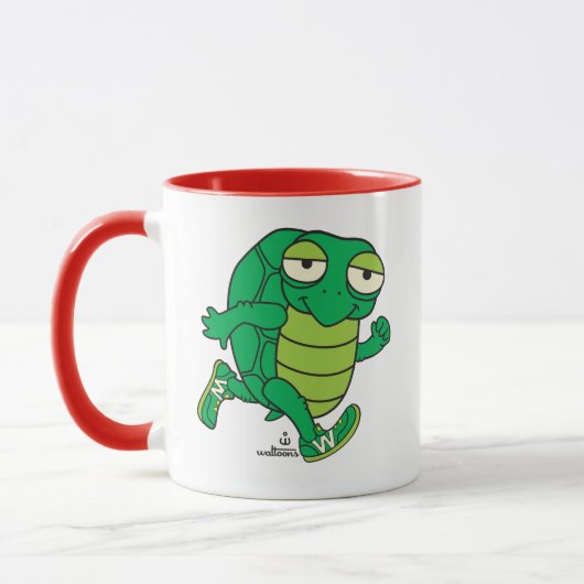 Happy Little Persistent Turtle Tasse (Links)