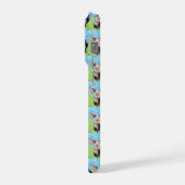 Happy Little Pig Painting iPhone Hülle (Linke Seite)