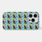 Happy Little Pig Painting iPhone Hülle (Rückseite (Horizontal))