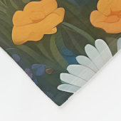 Happy Little Pig Sunny Daisy Field Fleecedecke (Ecke)