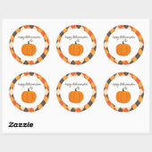 Happy Little Pumpkin Gastgeschenk Stickers (Blatt)
