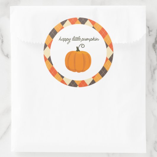 Happy Little Pumpkin Gastgeschenk Stickers (Tasche)