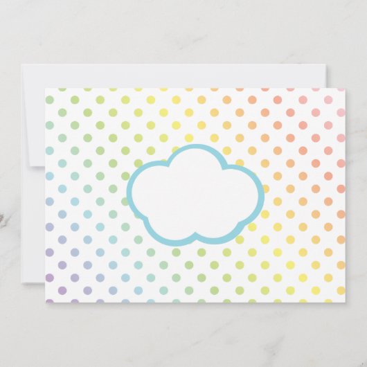 Happy Little Rainbow Dankeskarte (Rückseite)