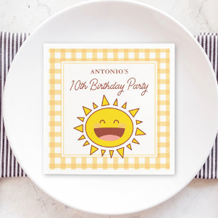 Happy Little Sunshine Kindergeburtstag Party Serviette